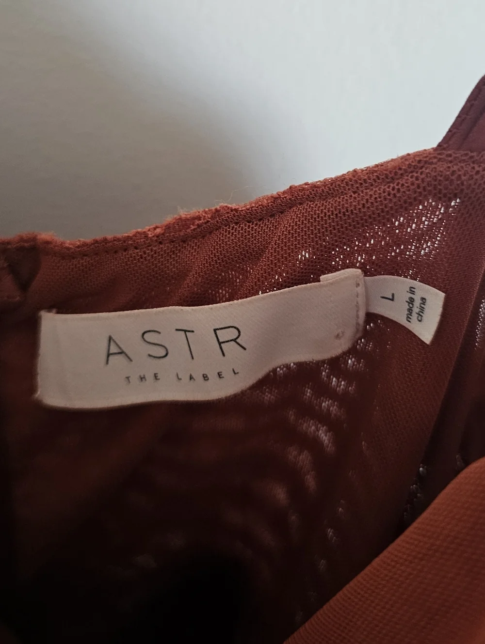 Revolve Astr the Label Satin Bustier Midi Dress in Rust - Picture 4 of 7